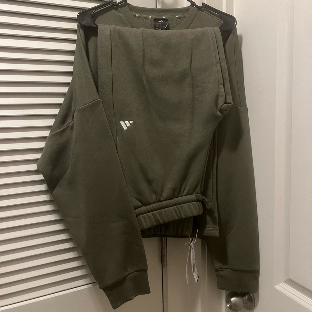 Adidas Olive Green Sweatshirt